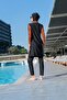 Ruko 25203-3 Half Zipper Plus Size Hijab Swimsuit