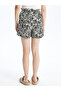 Patterned Women's Swim Shorts with Elastic Waist (S4) - 5