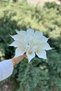 White Pearl –White Gala-Tulip Arrangement with Pearl Detail Bridal Bouquet & Artificial Flower Bouquet for Promise-Engagement