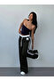89 Number Oversize Waist Rope Detailed Baggy Sweatpants - 3