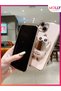Black Cute Duck Stand Luxury Silicone Case with Gold Detail on the Edges for Xiaomi Mi 11 Lite - 4