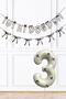 Black Bow Concept Banner and Birthday Balloon Set with Age Balloons