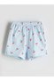 Lcw Baby Blue Cherry Printed Baby Girl T-Shirt and Shorts 2-Pack - 4