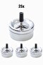 25 Pieces Steel 9 cm Push-On Cafe Restaurant Diner Round Ash Tray Ashtray Mt175By-25