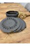 Wicker Jute Presentation Plate Mat Supla American Serving Tray and Basket 5 Pieces - 4