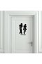 Toilet Bathroom Wc Door Sticker Vehicle, Car, Auto, Motorcycle, Helmet, Laptop, Glass Sticker 14,5X22,5 cm