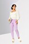 Women Square Neck Long Sleeve Textured Top, White - 2