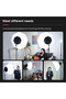 Photography Softbox Lighting Kit with 200W LED 3 Colors Bulb Umbrellas Softbox and Carry Bag - 4