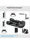 PSVR Charging Stand with PS5 Controller Charging Station for Displaying PS VR Headset and Processor