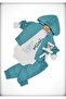 100% Customer Satisfaction Mini Bear Embroidered 3-Piece Male Newborn Hospital Release - 2