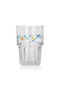 Lcw Home Colorless Flower Printed Glass Cup Set of 4 380 ml - 5