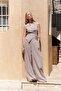 Moibel Lace Detail Gray Crop Pants Set - 2