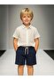 Boy's Linen Shorts with Pockets - 2