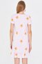 Women's Pink Short Sleeve Ruffle Bottom Dress Arm-25Y001066 - 5