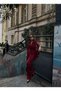 Burgundy Belted Blazer Vest Trousers Two-Piece Set - 6