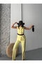 Yellow Belted Tie-Up Double Blazer Vest Trousers Suit - 5