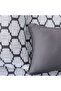 Bliss 6 Piece King Comforter Set 240X260 Cm Dk. Grey | Cotton /Viscos-180 Thread Count - 6