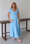 Square Neck Belted Button-Detail Flared Double Dress  Stylish Comfortable Daily and Special Occasion Dress - 4