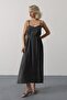 Shilsee Women's Basic Long Dress with Straps Anthracite - 2