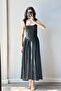 Women's Black Long Dress 0994-0099