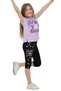 Girl's Spin You Written Capri Leggings T-Shirt Set - 2