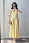Women's Yellow Long Dress 0994-0099 - 2