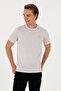 Men's Regular Fit Light Gray Crew Neck T-Shirt 50300815-Vr001 - 3