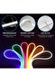 Smart RGB Neon Light Strip Bluetooth Remote Control LED Light Strip DIY Music Scene Timing IP65 Waterproof Strip Lights (30m) - 3