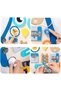 14-in-1 Wooden Penguin Busy Board for Toddlers – Montessori Activity Center Toy - 4