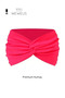 Plain Dark Pink Plain Premium Women's Hair Band Bandana - 4