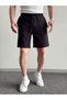 Men's Black Linen Shorts & Capri