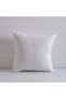 Gleam Solid Texture Cushion Cover - White - 45x45 - cm | Cotton Couch Pillow Cover
