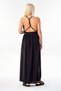 Muslin Summer Dress Knitted Detail 100% Cotton Natural Fabric Black - 6