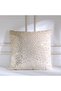 Gleam Embroidered Cushion Cover-Beige/Gold-45x45 cm | Polyester
