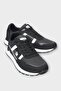 Men's Orthopedic Skin Daily Walking Running Sneaker Sports Shoes Black - White - 2
