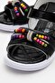 Children's Beaded Sandals Black - 3