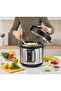 BLACK+DECKER EZ Smart Steam Pot, 1000W Multi-Cooker, 7-in-1 Programmable Electric Pressure Cooker, 6 - 4