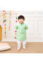 Organic Cotton Paisley Embroidered Green Kurta paired with Pajama Pants - 3