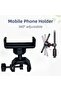 Phone/Mic Stand Universal C-Clip Design 360° Rotating Phone Holder for Boom Arms, Microphone Stands - 3