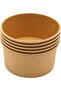 Kraft Paper Salad Bowls with Lids – 5 PCS Eco-Friendly Disposable Salad Containers – Leak-Proof, - 5