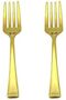 Golden Colour Mini Fork Set – Stainless Steel Dessert & Appetizer Forks, Reusable Small Gold Forks - 6