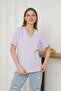 Short Sleeve V-Neck Women's T-Shirt - 3