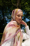 Kübra Bird Prestige Vintage Pattern Shawl - Colorful - 3