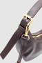 Yelie Buckle Detailed Cross Strap Hand, Arm and Shoulder Bag Bitter Brown - 7
