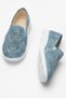 Women's Laser Patterned Casual Women's Sports Shoes Blue - 7