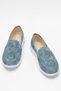 Women's Laser Patterned Casual Women's Sports Shoes Blue - 6