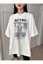 Unisex Men/Women Retro Custom Printed Oversize Cotton T-Shirt - 3