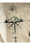 Unisex Men/Women Compass Custom Printed Oversize Cotton T-Shirt - 4