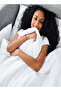 RAHALIFE Striped Pillow Set of 2 – Soft White Microfibre – 75x50 cm – Plush & Supportive - 4