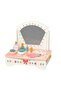 Kids Wooden Makeup Vanity Set – Pretend Beauty Play Table with Mirror & Accessories